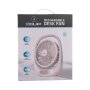 DQUIP Fan Desk Rechargeable White