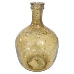 Pebble Glass Vase Gold 23CM