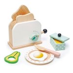 Wooden Toy Breakfast Toaster Set