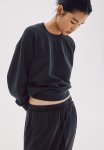 Raglan-sleeved Sweatshirt - Dark Grey