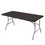 Camp 1.8M Folding Table Heavy Duty Portable Fold-in-half Table With Carry Handle Locking Legs Steel Frame Indoor Outdoor Camping