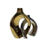 Goldair Gold Donut Vase 22X24CM
