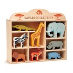 Wooden Display And Safari Animals