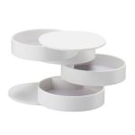 4 Layered Multifunction Jewelry Storage Box Organizer And Sa Keyring