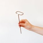 Plant Support - Hoop - Copper 20CM Length X 10CM Wide Hoop