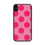 Custom Printed Tpu Cases - Apple Iphone XS Max & 39 Hot Pink Smiley& 39 By