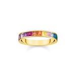 Ring Colourful Stones Gold - 54