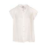 Cap Sleeve Sheer Blouse - White Free