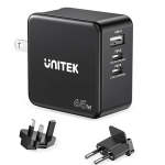 UNITEK 65W Gan Travel Wall Charger 4 In 1 - P1117B
