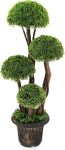 Artificial Topiary Potted Plastic Boxwood Tree