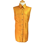 Vintage Sleeveless Silk Shirt - L