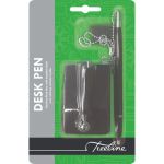 Treeline Desk Pen With Beaded Chain And Rotating Holder