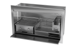 Combo Braai Wood & Gas Stainless Steel 5 Sizes - 1400MM Combo Insert Braai Full 304 Stainless Steel