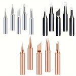 5PCS SET Soldering Iron Tips 900M-T-I & 900M-T-B Lead-free Metal Welding Tool Accessories Precision Soldering Iron Head Bit Set