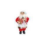 Santa With Apron And Gingerbread Man 8X15X30CM