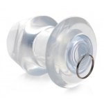 Ass Bung Clear Hollow Anal Dilator With Plug - Medium