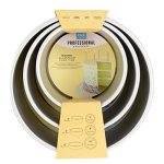 Pme Round Cake Pans 6 8 10-INCH X 4-INCH Deep Set Of 3 Silver RNDB68104