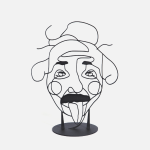 Emerging Creatives Steel Sculpture - Einstein