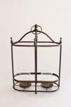 Metal Double Oval Lantern – 47X35X17CM