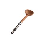 Wood Sugar Spoon With Bone Detail