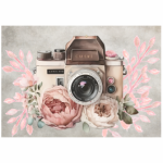 Bloom Deco Print Vintage Camera And