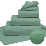 Terry Lustre 525GSM Luxury Range - Various Colours & Sizes - Hand Towel 50CM X 90CM Sea Green