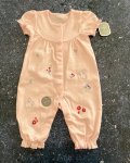 New Little Nutmeg Pink Polka Dot Rabbit Onesie 0 3M