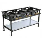 Boiling Table Gas - Commercial - 6 Burner Staggered - BTG3006