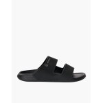 Journal Black Double Strap Open Toe Slides Mens