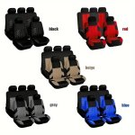 9-PIECE Universal Fit High-quality Car Seat Covers Set Compatible With Airbags All-season Polyester Fiber Car Seat Protector Wit
