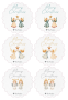 Personalised Christmas Gift Stickers - Christmas Angels - Afrikaans