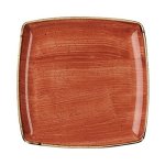 Stonecast - Spiced Orange - Deep Square Plate - 26.8CM 6 - CC-SSOS-DS10.1