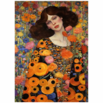 FSC2393 Printed Wall Hanging Prints Klimt Ladies