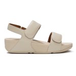 Lulu Adjustable Leather Sandal - Hazy Taupe - 8
