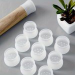 10PCS Silicone Chair Leg Protectors - Anti-slip Durable Furniture Caps For Restaurants & Home Use