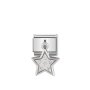 Composable Classic Link Star Pendant In Silver And Stone