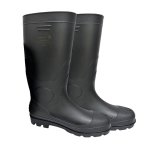 Dromex Unisex Armour Black Gumboots - Black 13