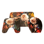 Waltex 3 Piece Bath Mat Set Vintage Floral