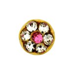 Super Maxi Rose Crystal Gold Plated