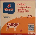Clover Nolac Lactose Free Medium Fat Milk Flavour