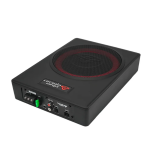 Cerwin Vega VPAS821 8" Powered Slim Underseat Subwoofer Enclosure With Built-in Amplifier And 2-CHANNEL Speaker Output