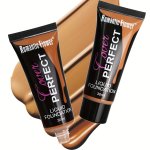 Dark Skin 3 Colors Liquid Foundation Matte Waterproof Full Coverage Long Lasting Concealer Multicolor Face Makeup Cosmetic Cream