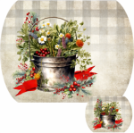 Tear Resistant Placemat And Coaster Kit Herbs Berries