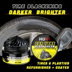 Black Shine Tire Wax - Durable Long-lasting Protection & Brightening For Car Bike And Motorcycle Tires - Prevents Cracking & Whi