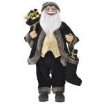 Santa With Black Velvet Clothes Carrying Gifts 60CM