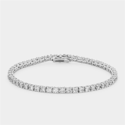Sterling Silver Cubic Zirconia Tennis Bracelet