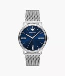Emporio Armani Three-hand Stainless Steel Mesh Men's Watch AR11571