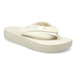 Crocs Classic Thong Slip On Platform Sandal - Bone - 9