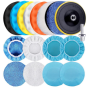 17 Pieces Car Buffing Sponge Pad Kit + Polisher Drill Attachments