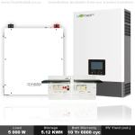 Luxpower 5KW Hybrid Power Solar Inverter With Dyness 5.12KWH Lithium Battery Inverter Kit